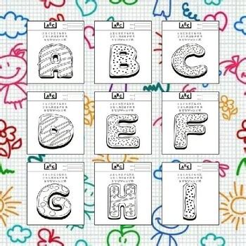 Printable ABC Alphabet Coloring Book, Printable Alphabet Coloring Pages A-Z