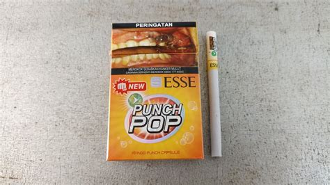 REVIEW ROKOK ESSE PUNCH POP Kesegaran Rokok Rasa Mangga YouTube