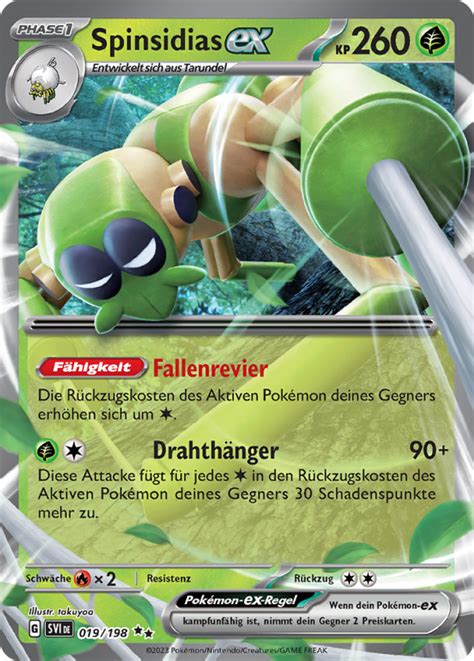 Spinsidias Ex Wert Bild K Nstler Seltenheit Pokemonkarte De