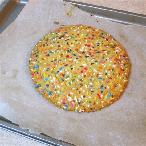 Giant Single Serving Rainbow Sprinkle Sugar Cookie For One The Lindsay Ann