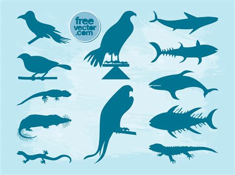 Silhouette Vector Animals Vector Art & Graphics | freevector.com