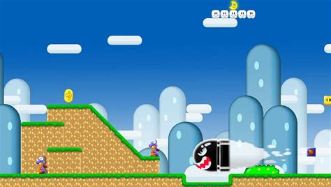 Mario Level Background Wallpaper