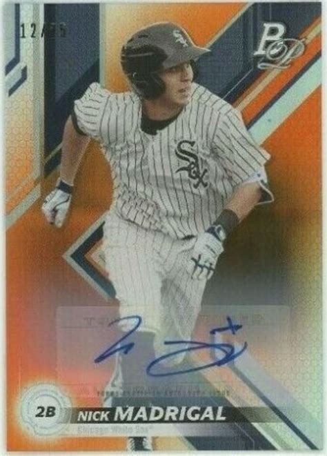 Future Watch Nick Madrigal Rookie Baseball Cards White Sox