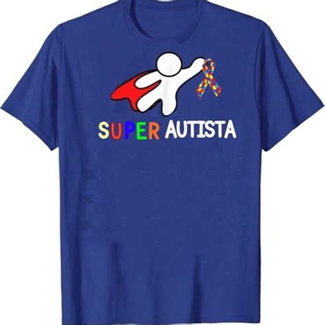 Super Autista Camiseta Autismo Infantil e Adulto 100 algodão