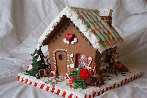 I Make Wooden And Polymer Clay Gingerbread Houses Christmas