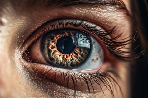 Un primer plano del ojo de una persona con la palabra ojo en él Foto