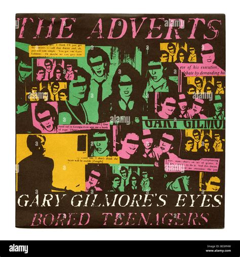 'Gary Gilmore's Eyes' single by The Adverts, a punk rock record first released in 1977 Stock ...