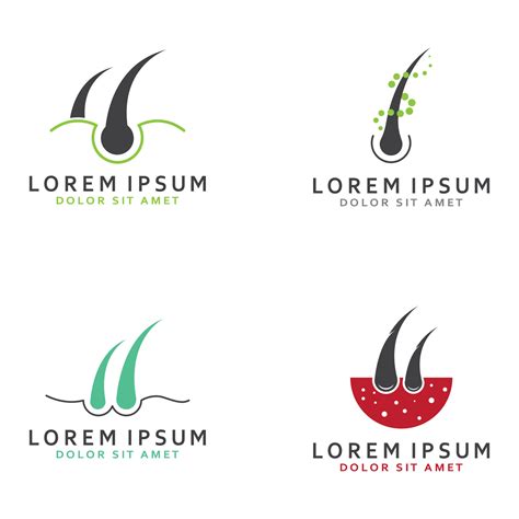 Hair care logo and hair health logo.With illustration template vector ...