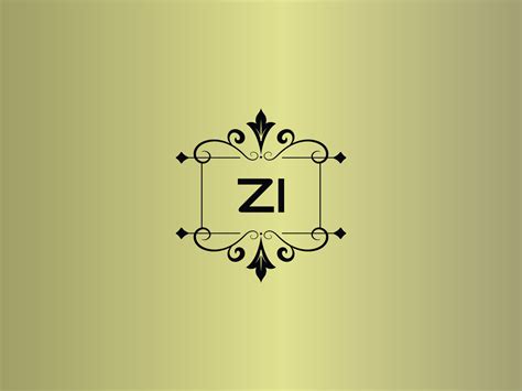 creative zi logo image premium zi luxury letter design  vector
