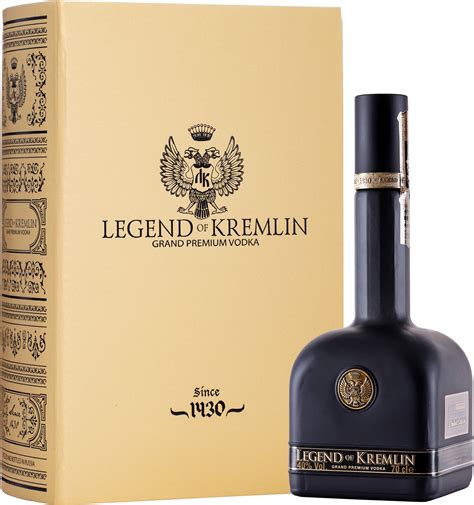 Legend of Kremlin Gold Black Čistá vodka Svet nápojov