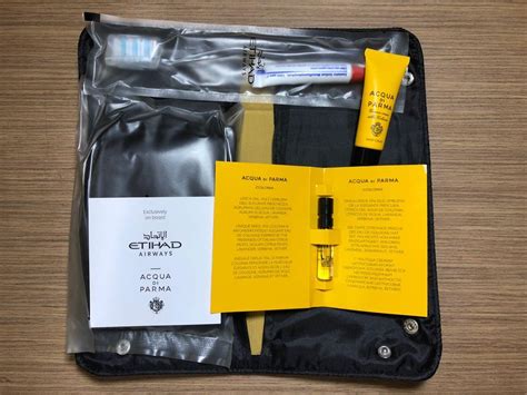 New Etihad Airways First Class Acqua Di Parma Amenity Kit Valet Tray