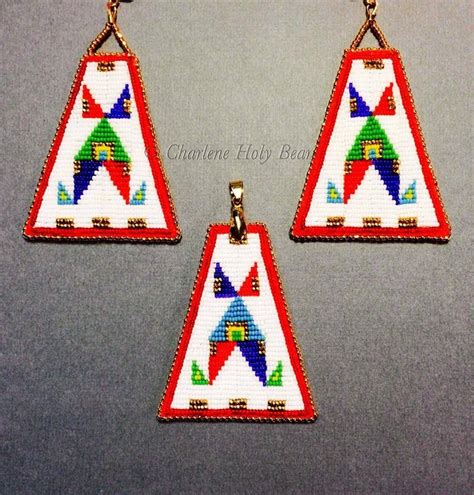 Ready Set Native American Beadwork Patterns Native American Art Powwow Beadwork Pow Wow Ear