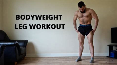 30 Min Bodyweight Leg Workout Follow Along Follow Along Leg Workout At Home No Equipment