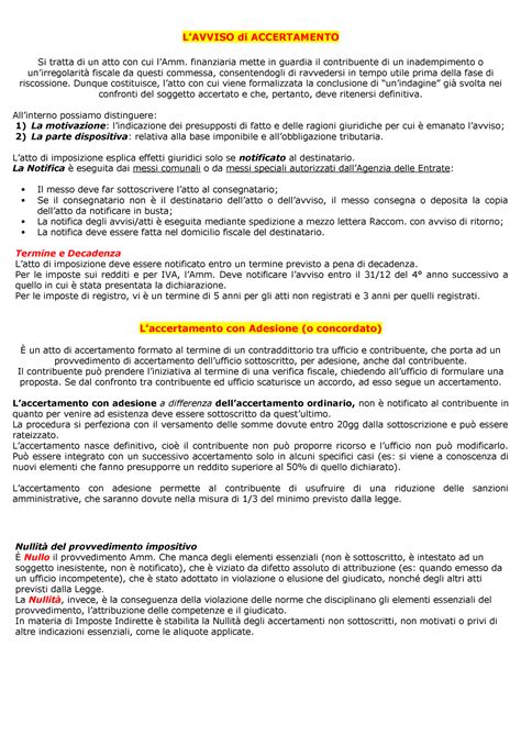 Cap L Avviso Di Accertamento Lavviso Di Accertamento Si Tratta Di