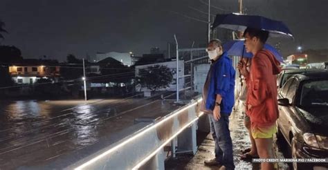 Marikina River Water Level Still At Nd Alarm Families Evacuate