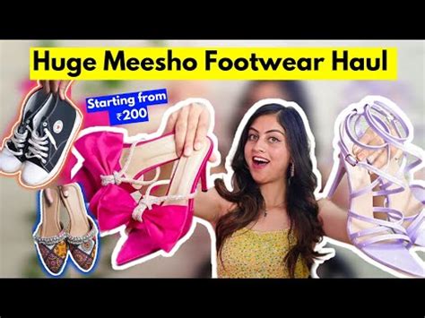 Huge MEESHO Footwear Haul Under 700 Meesho Flats Heels Casual