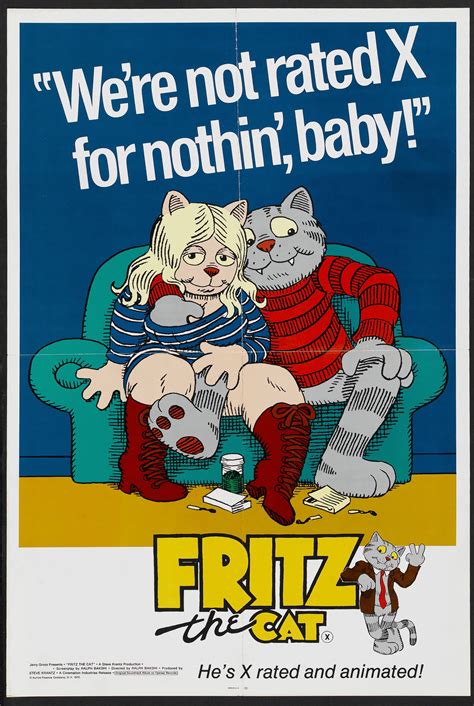 Fritz The Cat 1972 Directed By Ralph Bakshi Comic Strip Cat Movie