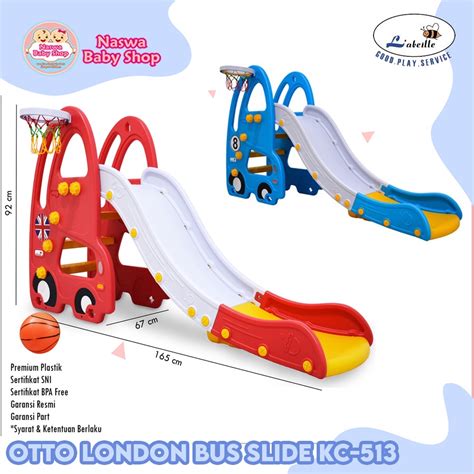 Jual Labeille Otto London Bus Slide Perosotan Anak 2in1 Kc 513 Shopee