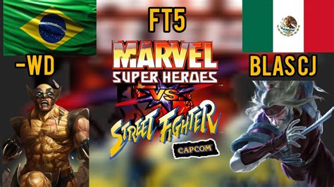 Marvel Super Heroes Vs Street Fighter WD FT5 Blas Cj YouTube