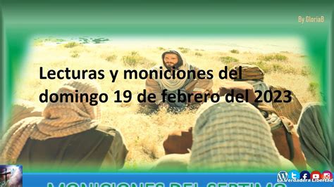 Moniciones Y Lecturas Del Domingo De Febrero Del S Ptimo