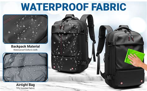 Amazon Orivier Airback Mochila De Viaje Para Laptop Expandible Con