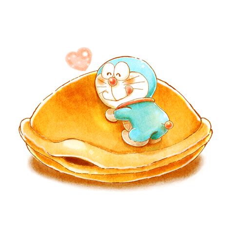 ドラえもんと巨大どら焼き | ドラえもん イラスト かわいい, かわいい図面, ドラえもん 可愛い イラスト