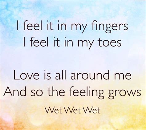 Love Is All Around Me Wet Wet Wet Lyric Frases Musica Love