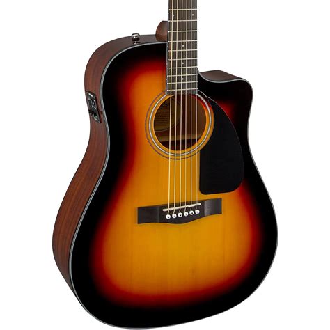 Fender Classic Design Series Cd 60ce Cutaway Dreadnought Acoustic Electric Guitar Woodwind