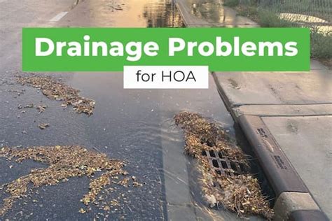 Stormwater Drainage Problems For Hoa