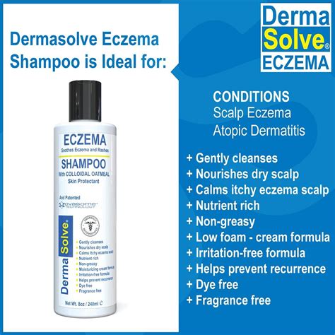 Eczema Relief Shampoo & Conditioner Combo Pack by DermaSolve - Steroid ...