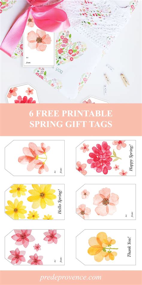 Free Printable Spring Gift Tags Printable Templates Free