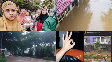 Banjir Jakarta Artis Ini Kebanjiran Nycta Gina Hingga Gilang Dirga