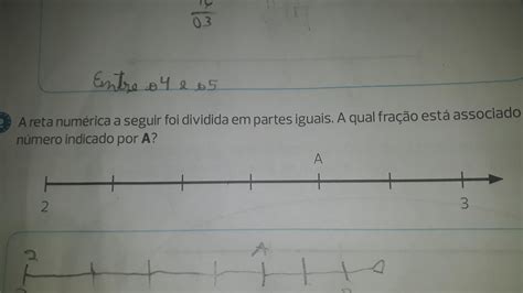 A reta numérica a seguir foi dividida em partes iguais a qual fração