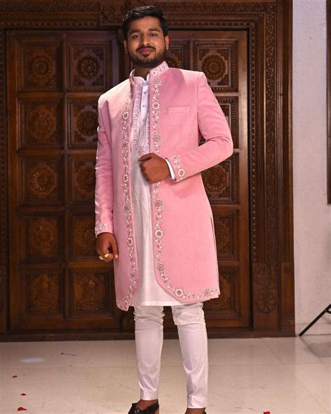 Pink Sherwanis For The Contemporary Indian Groom