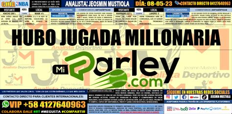 HUBO JUGADA MILLONARIA LUNES 08 05 2023 DE NBA HAY 2 JUEGOS QUE