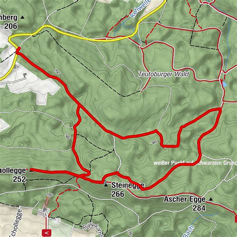 Dissen Steinegge Schollegge BERGFEX Wanderung Tour Niedersachsen