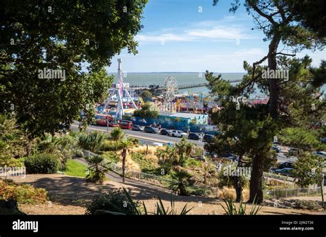A View Across Southend Cliff Gardens Towards Adventure Island Theme