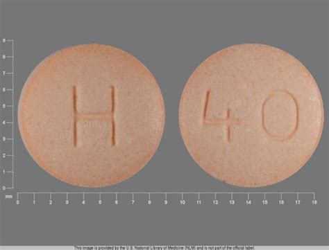 H 40 Pill Orange Round 9mm - Pill Identifier