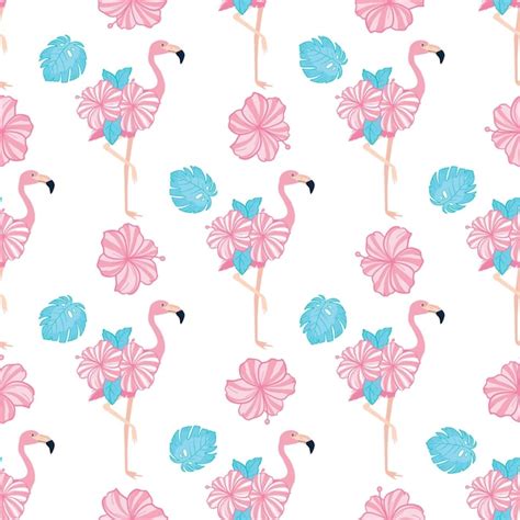 Premium Vector Flamingo Seamless Pattern