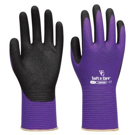 Withgarden Soft And Care Landscape 598 Nitrile Purple Gardening Gloves