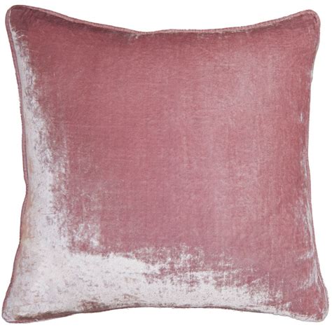 Blush Velvet Square Feathers Blush Throw Pillow Blush Pillows