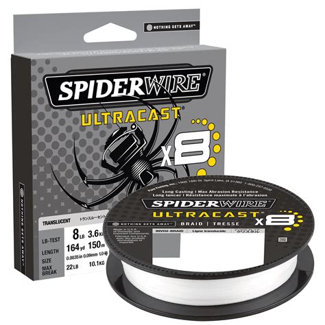 Spiderwire Superline Ultracast Braid 164yd Translucent 10lb Line