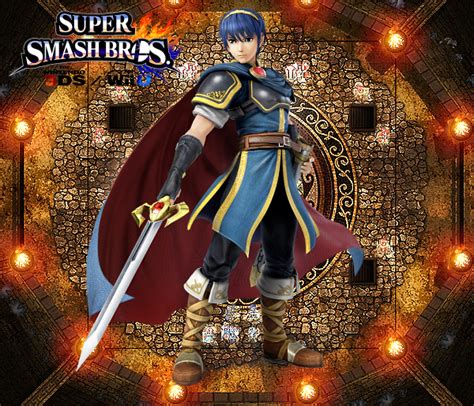 Super Smash Bros Wii U 3ds Marth By Legend Tony980 On Deviantart