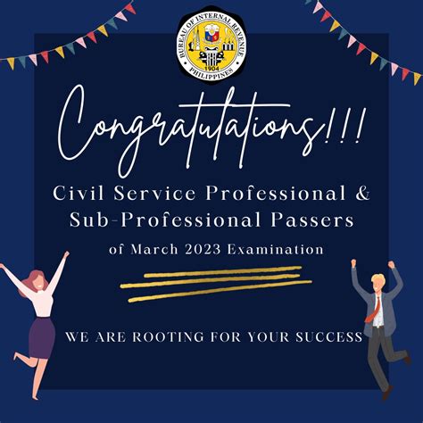 Birgovph On Twitter Congratulations To The Passers Of The Recent Civil Service Exam The