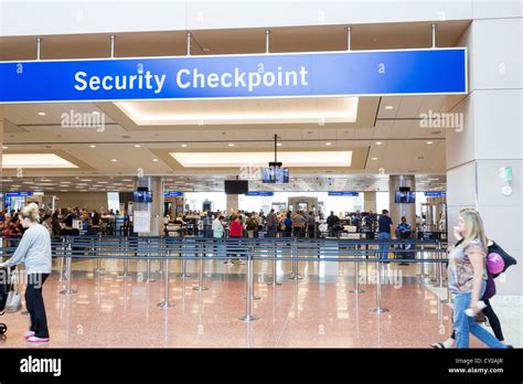 Security checkpoint at the airport Stock Photo - Alamy