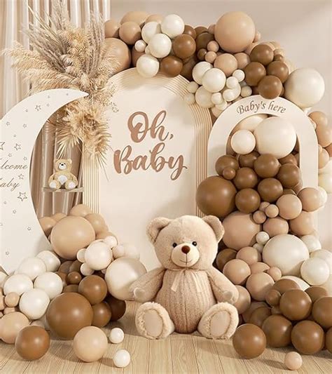 Amazon Pcs Netural Balloon Garland Arch Kit Inch Brown Beige Nude Tan