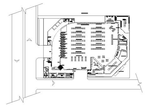 66x45m supermarket plan is given in this AutoCAD model. This is single ...