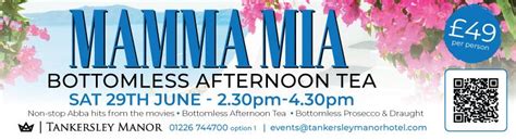 Mamma Mia Bottomless Afternoon Tea Church Lane Tankersley S75 3dq Tankersley United Kingdom