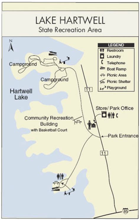 Lake Hartwell State Park Campground Map Printable Map