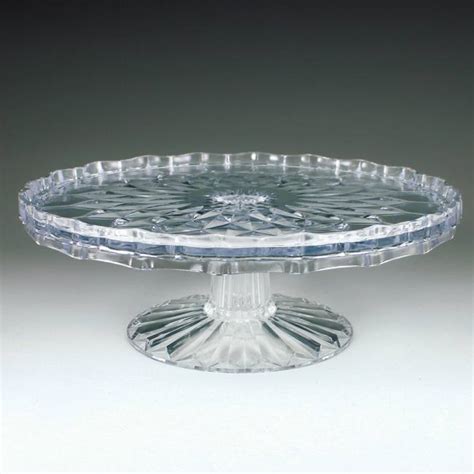 Crystal Cut Premium Inch Plastic Cake Stand Party At Lewis Elegant